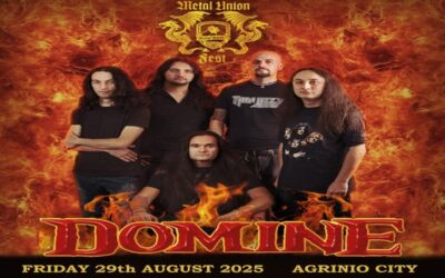 METAL UNION FESTIVAL – ΑΓΡΙΝΙΟ: Ανακοινώθηκε η εμφάνιση των Domine