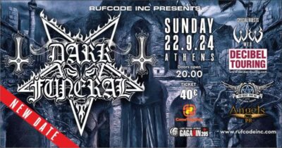 DARK FUNERAL: Νέα ημερομηνία για την εμφάνισή τους στην Αθήνα με τους W.E.B.