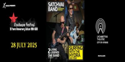 ROCKWAVE FESTIVAL 2025: Joe Satriani και Steve Vai στις 28 Ιουλίου στο Λυκαβηττό